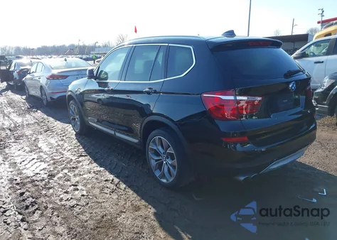 2017 BMW X3 xDrive28I z USA, uszkodzony, nr VIN 5UXWX9C37H0W79520